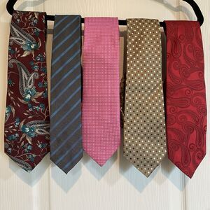 Mens Neckties Assorted Bold Corpcore Office Church Whimsical Electric Grandpa